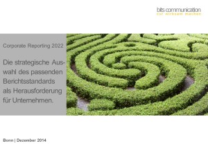 Corporate Reporting 2022 - Webinar zur CSR Berichterstattung